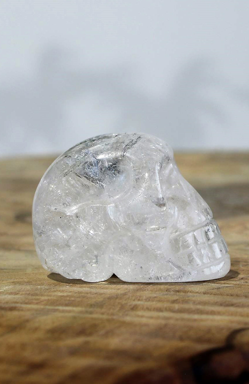 Black Tibetan Quartz Skull AA